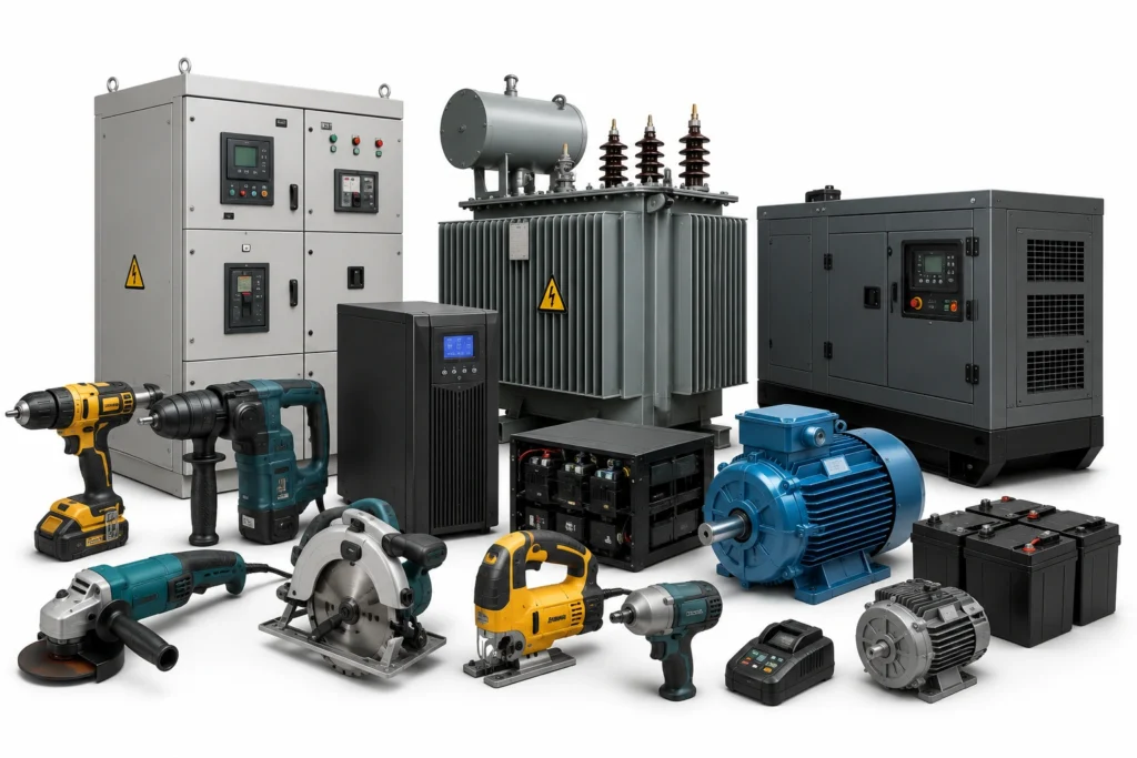 Electrical Tools, Industrial Equipment, and Power Systems