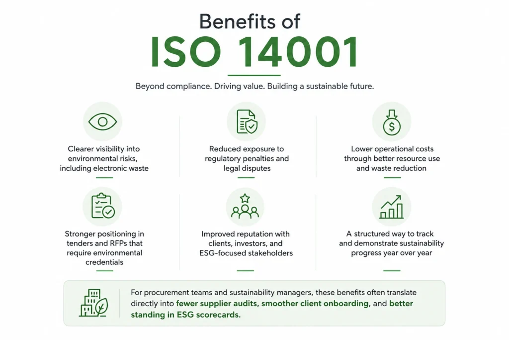 Benefits of ISO 14001